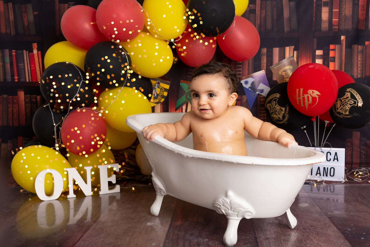 Ensaio Smash the cake Harry Potter - Santo André - Thais Castro Fotografia