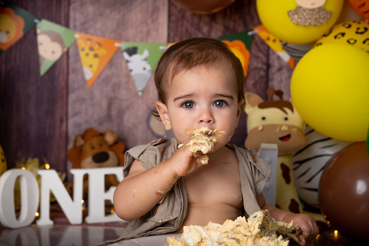 Ensaio Smash the cake Safari - Santo André - Thais Castro Fotografia