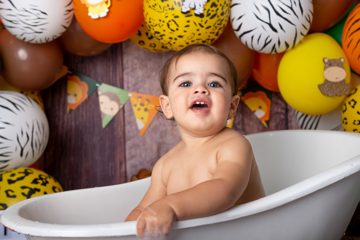 Ensaio Smash the cake Safari - Santo André - Thais Castro Fotografia