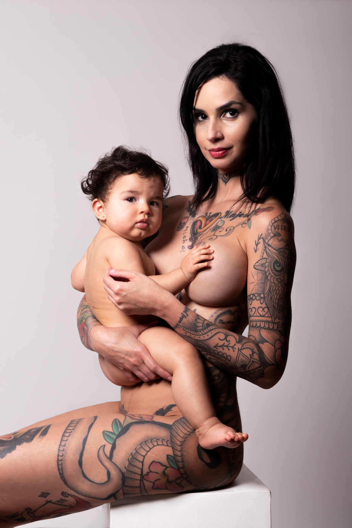 Ensaio Mãe e filha - nu artístico - Santo André - Thais Castro Fotografia