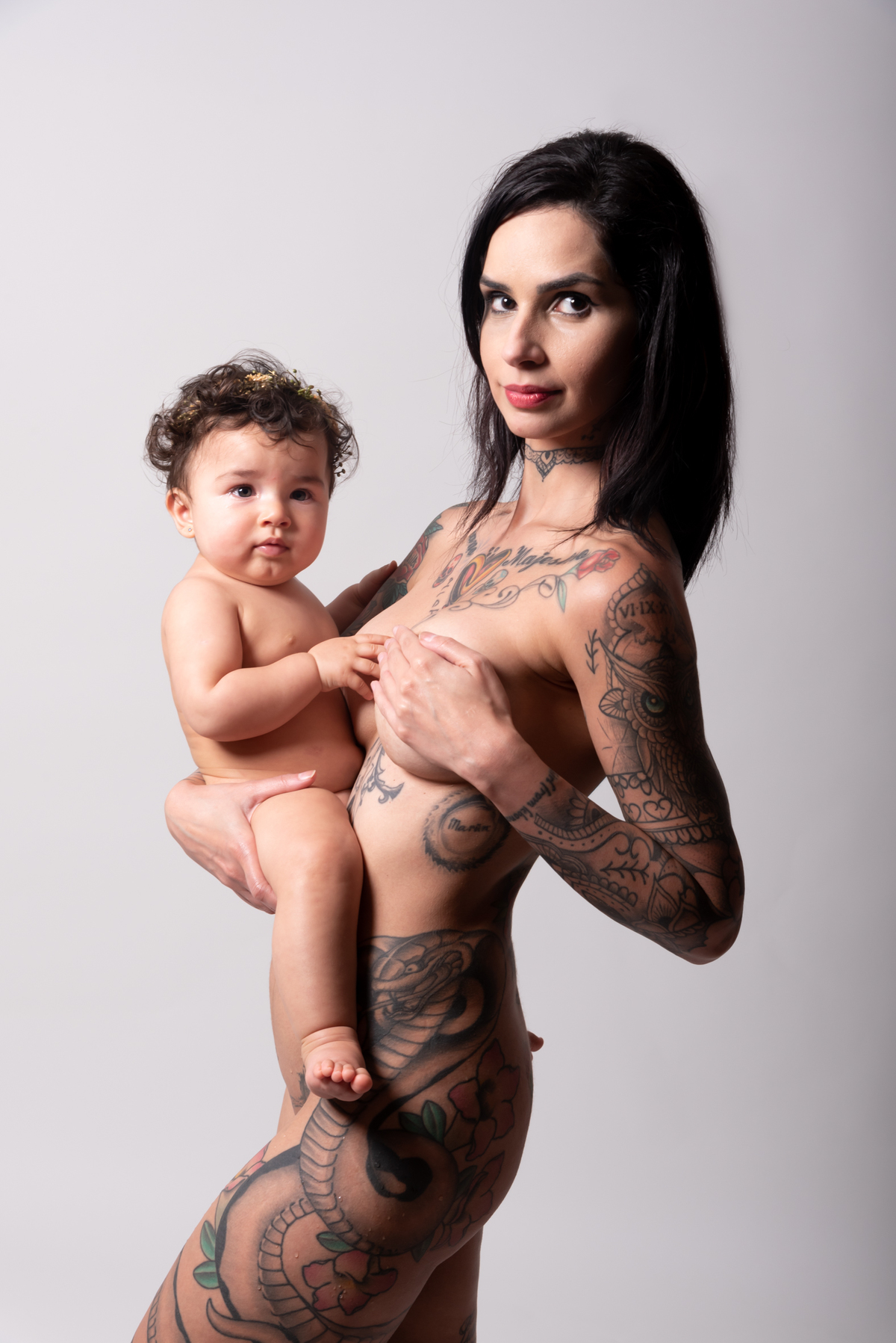 Ensaio Mãe e filha - nu artístico - Santo André - Thais Castro Fotografia