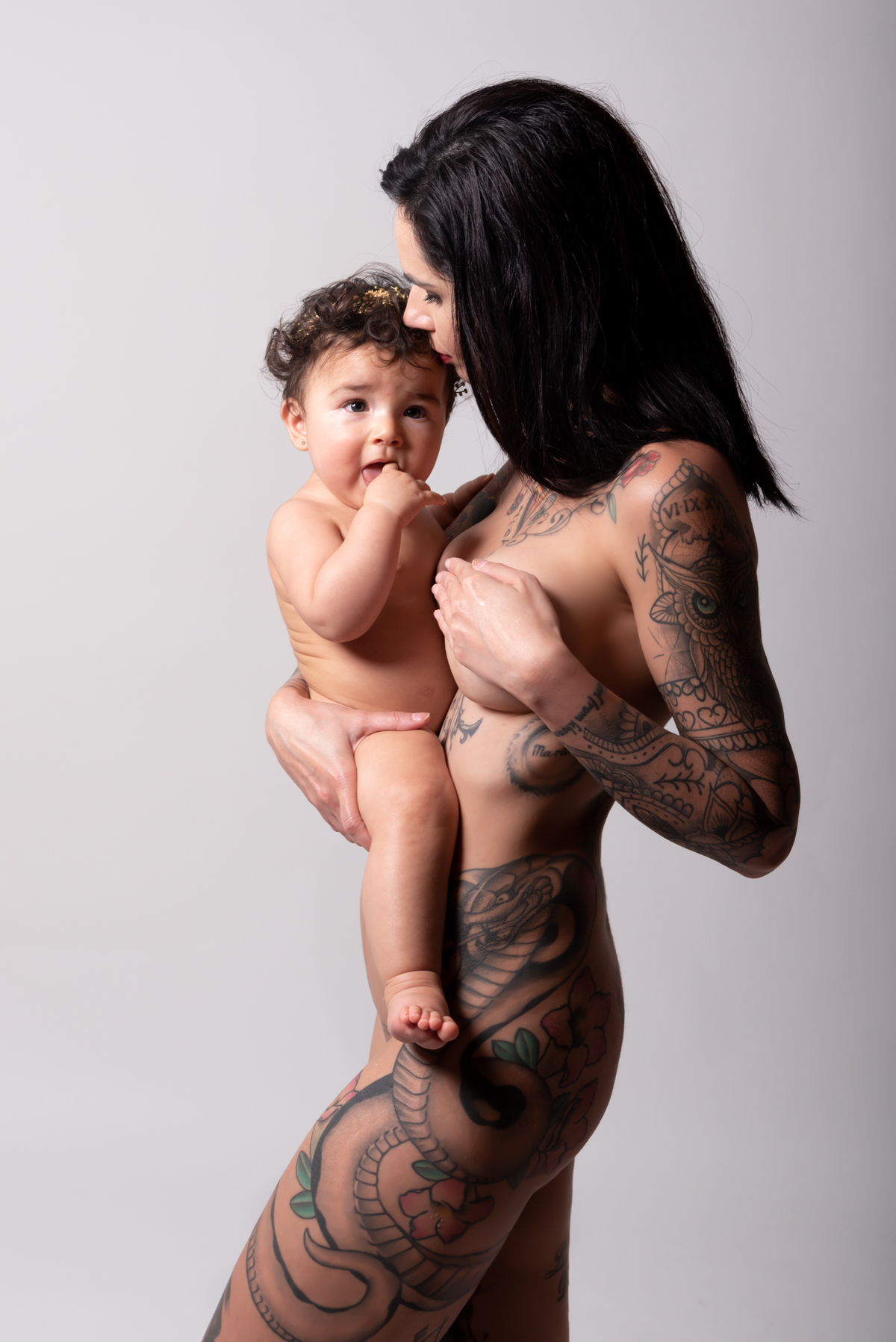 Ensaio Mãe e filha - nu artístico - Santo André - Thais Castro Fotografia