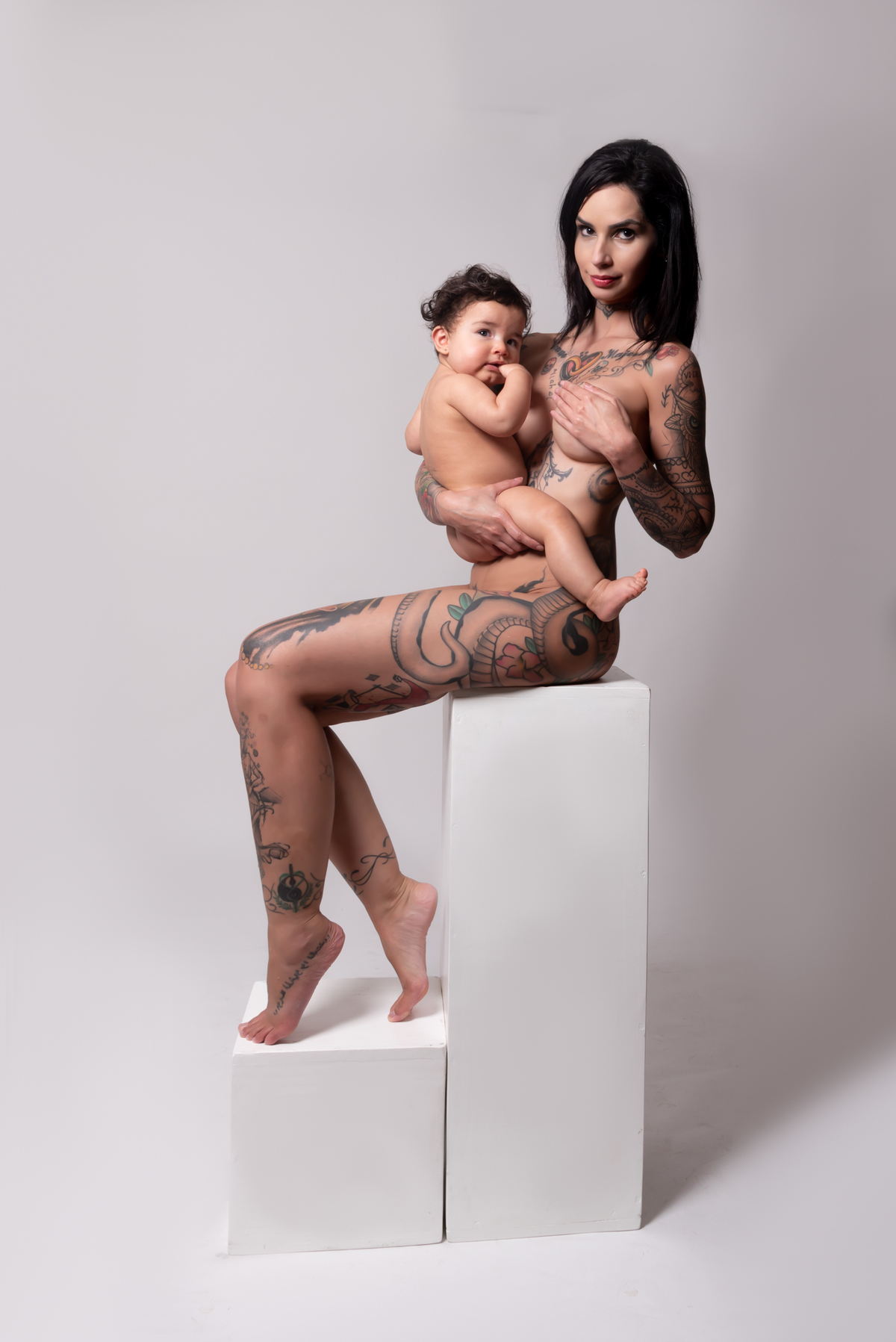 Ensaio Mãe e filha - nu artístico - Santo André - Thais Castro Fotografia