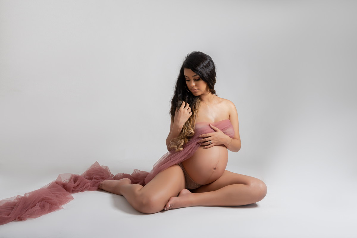 Ensaio gestante luxo milk bath Santo André - Thais Castro 