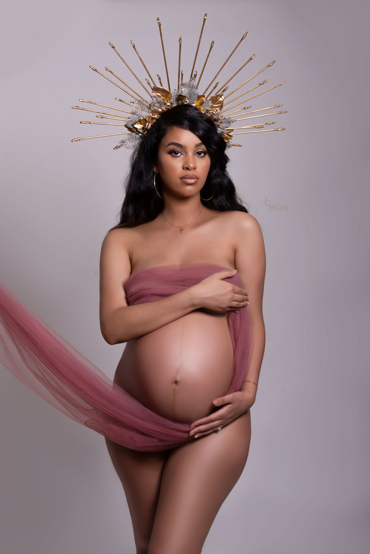 Ensaio gestante lux milk bath Santo André - Thais Castro 