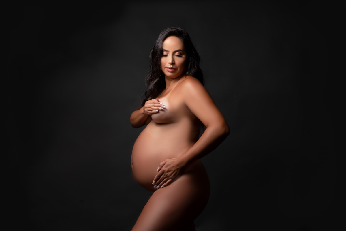 Ensaio gestante luxo milk bath Santo André - Thais Castro 