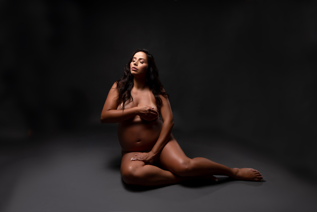 Ensaio gestante luxo milk bath Santo André - Thais Castro 