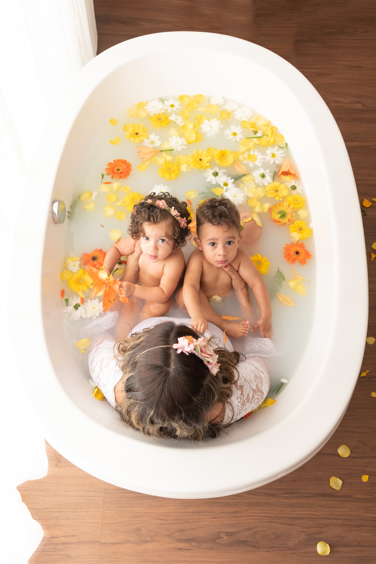 ensaio milk bath familia