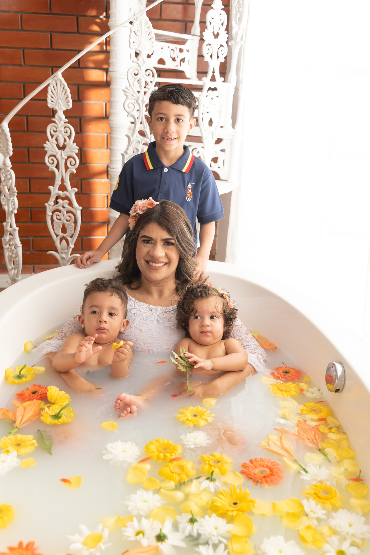 ensaio milk bath familia