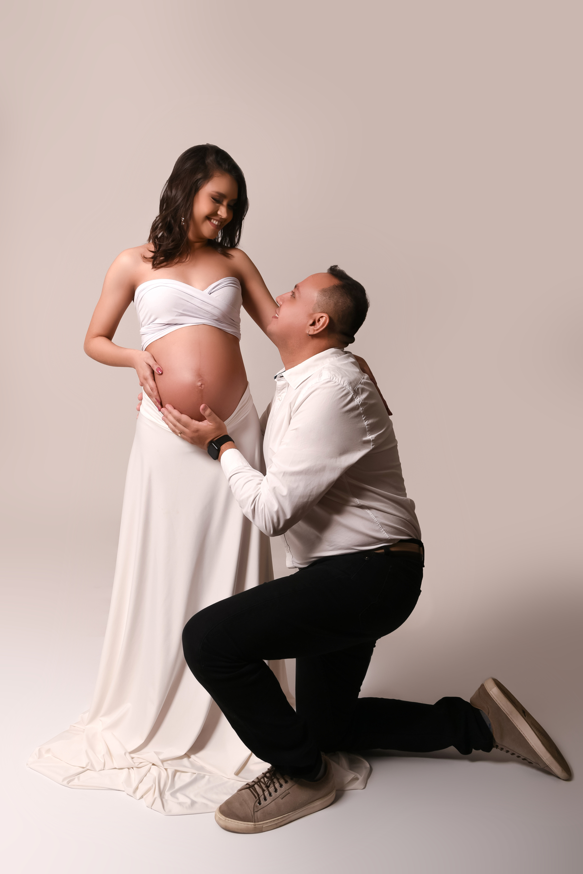 Ensaio gestante luxo estúdio Thais Castro Fotografia