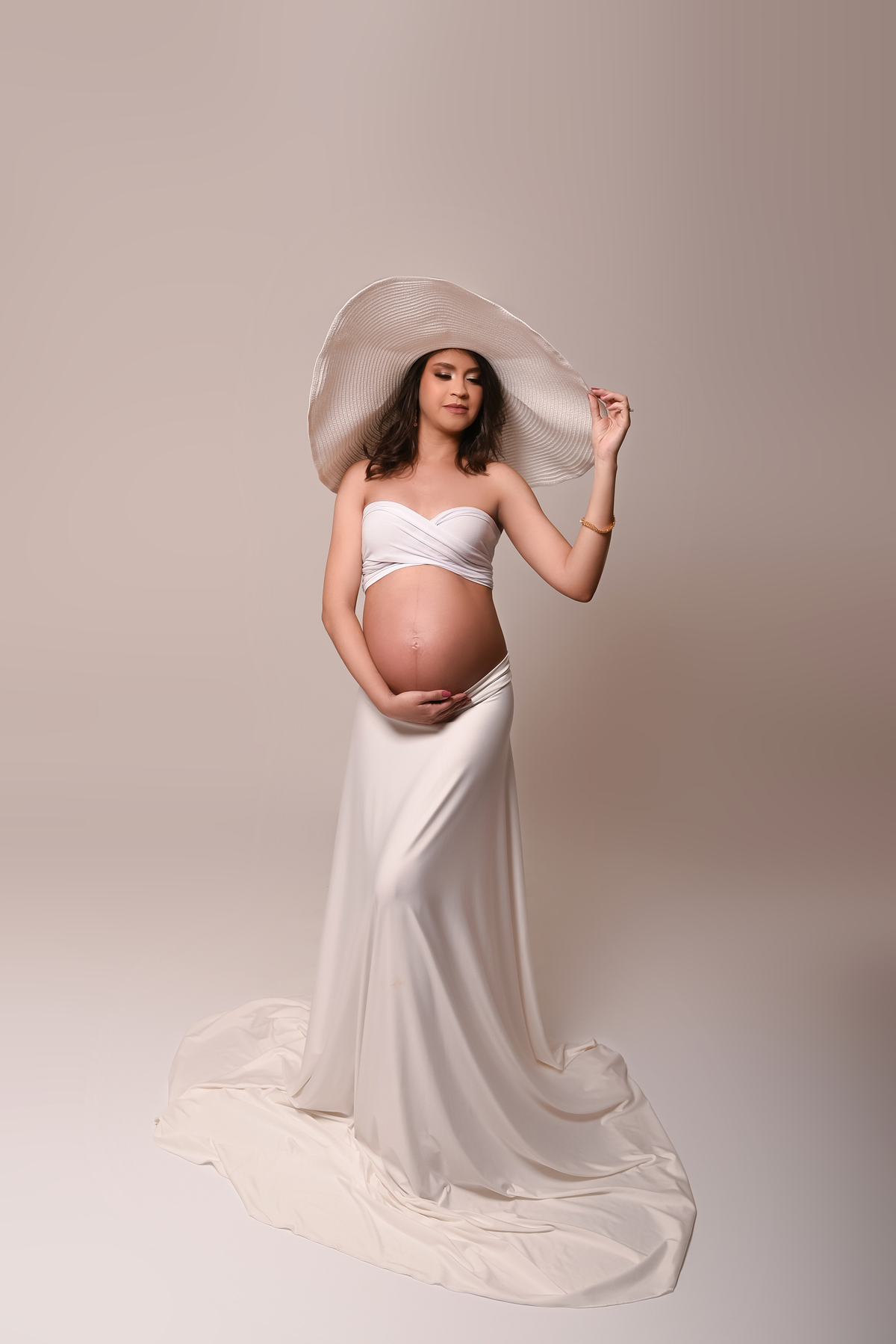Ensaio gestante luxo estúdio Thais Castro Fotografia