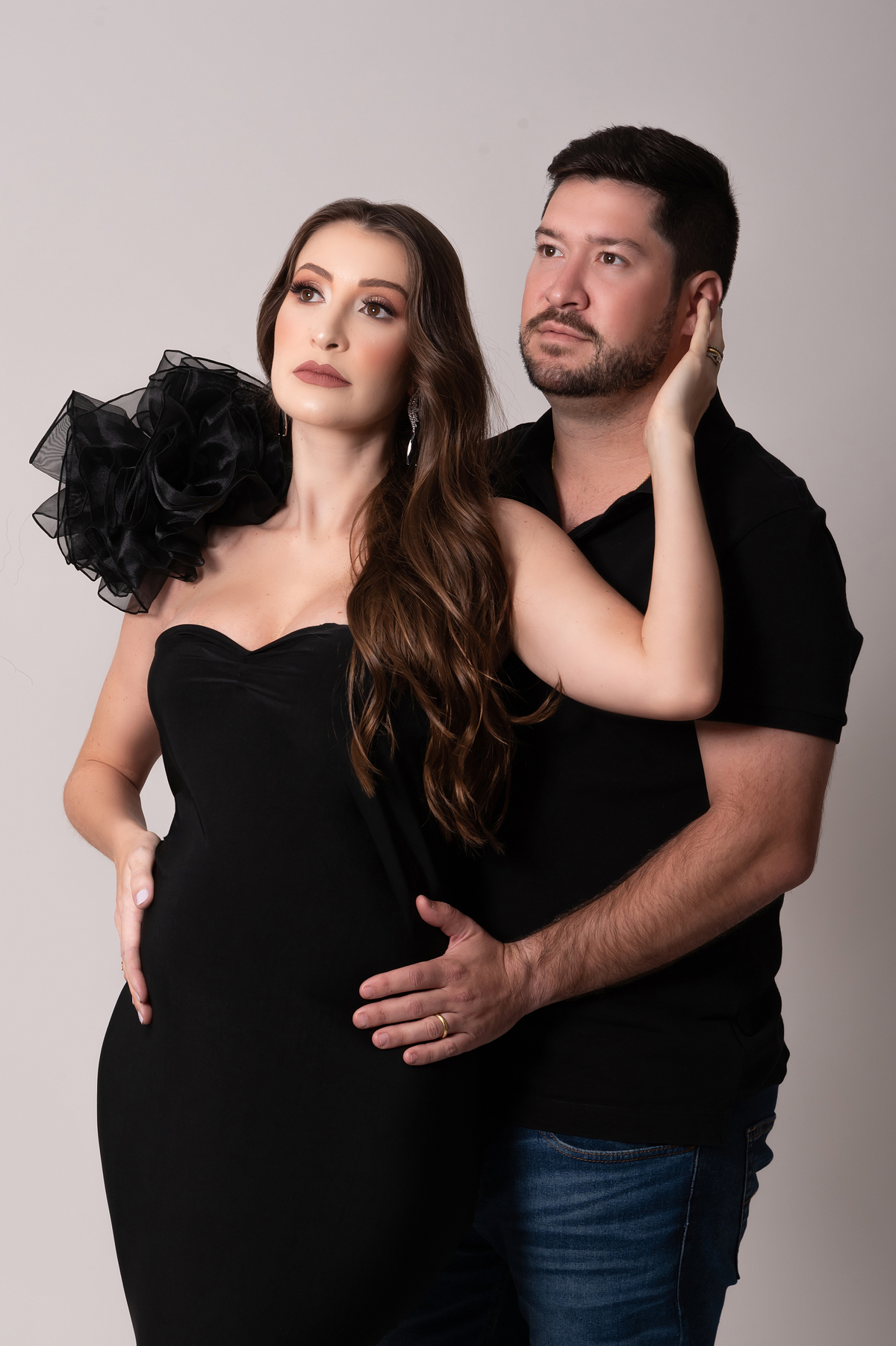 Ensaio gestante luxo estúdio Thais Castro Fotografia