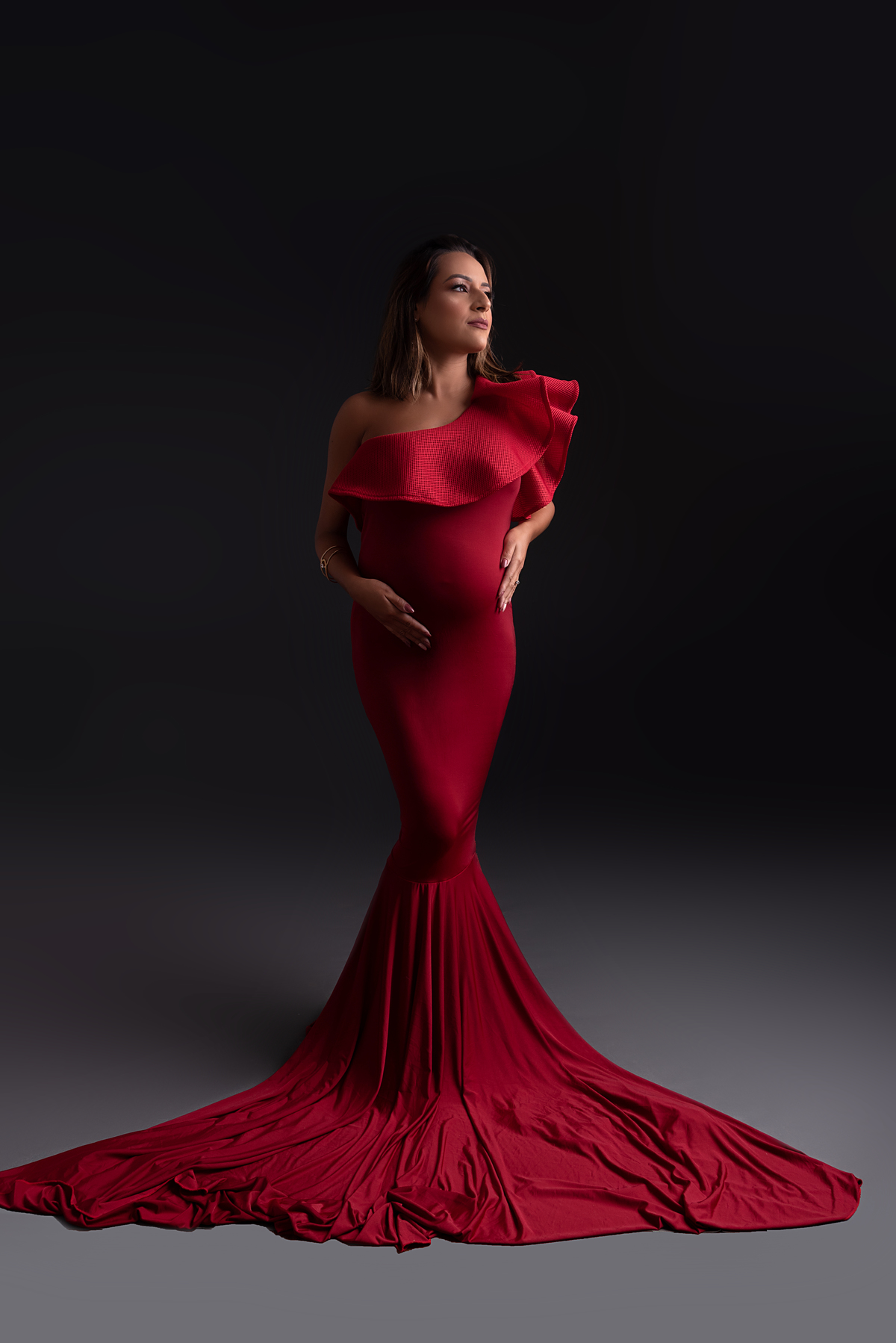 Ensaio gestante luxo estúdio Thais Castro Fotografia