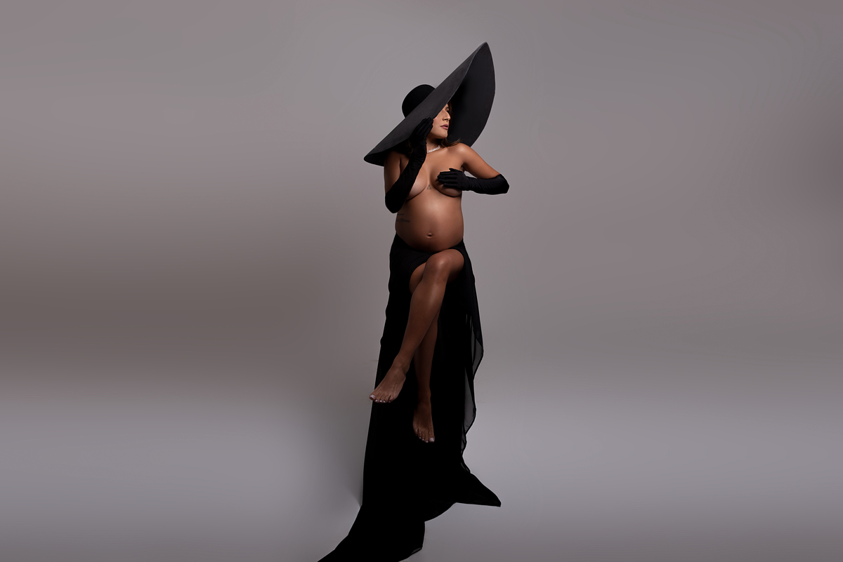 Ensaio gestante luxo estúdio Thais Castro Fotografia