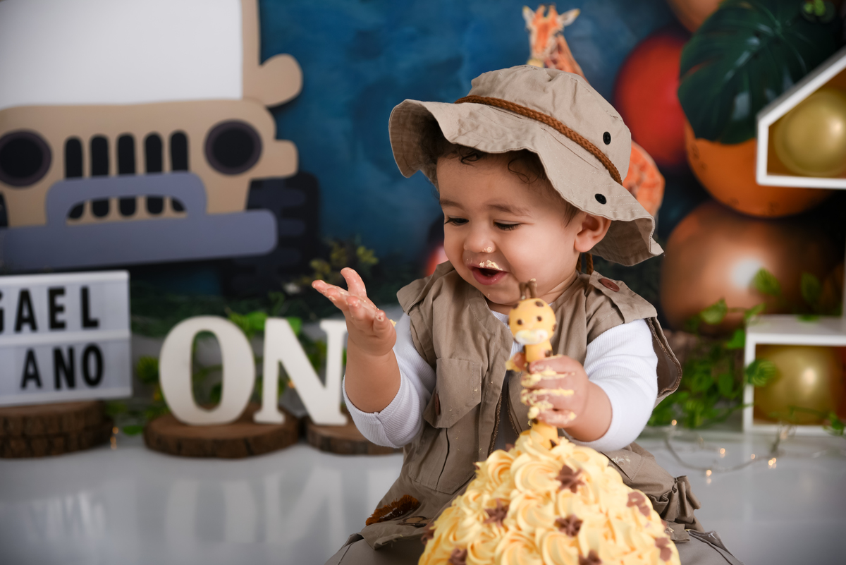 Smash the cake Safari - Estúdio Thais Castro