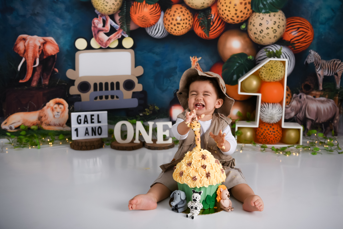 Smash the cake Safari - Estúdio Thais Castro
