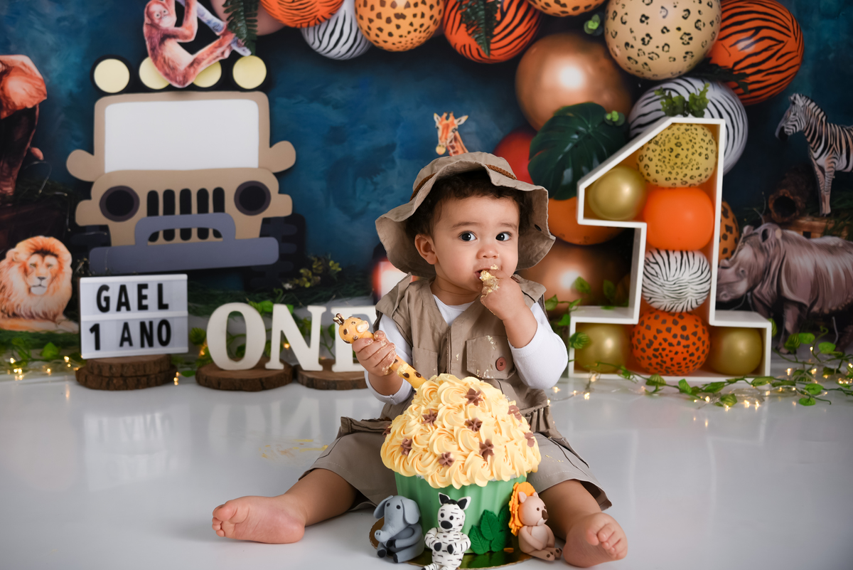 Smash the cake Safari - Estúdio Thais Castro