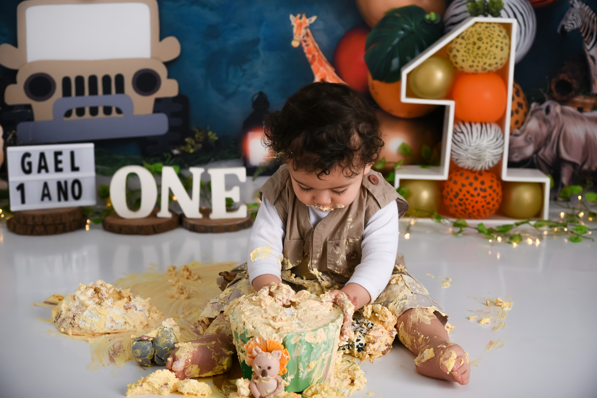 Smash the cake Safari - Estúdio Thais Castro