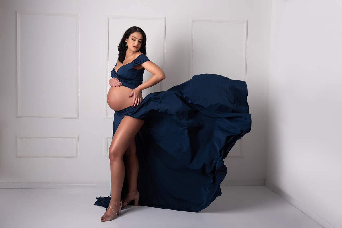 Ensaio gestante luxo Santo André Estúdio Thais Castro
