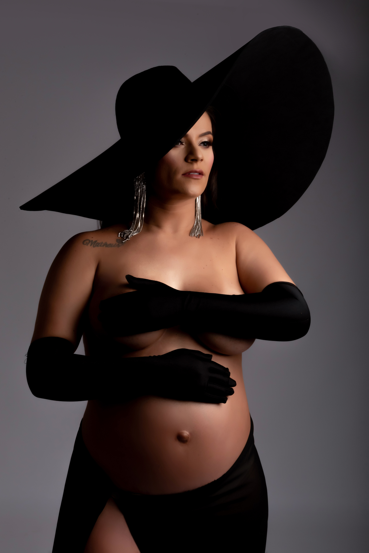 Estudio Thais Castro ensaio gestante luxo - milk bath