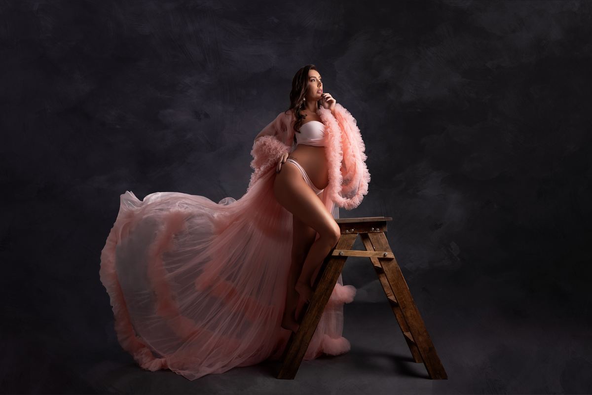 Ensaio gestante luxo fashion Estudio Thais Castro