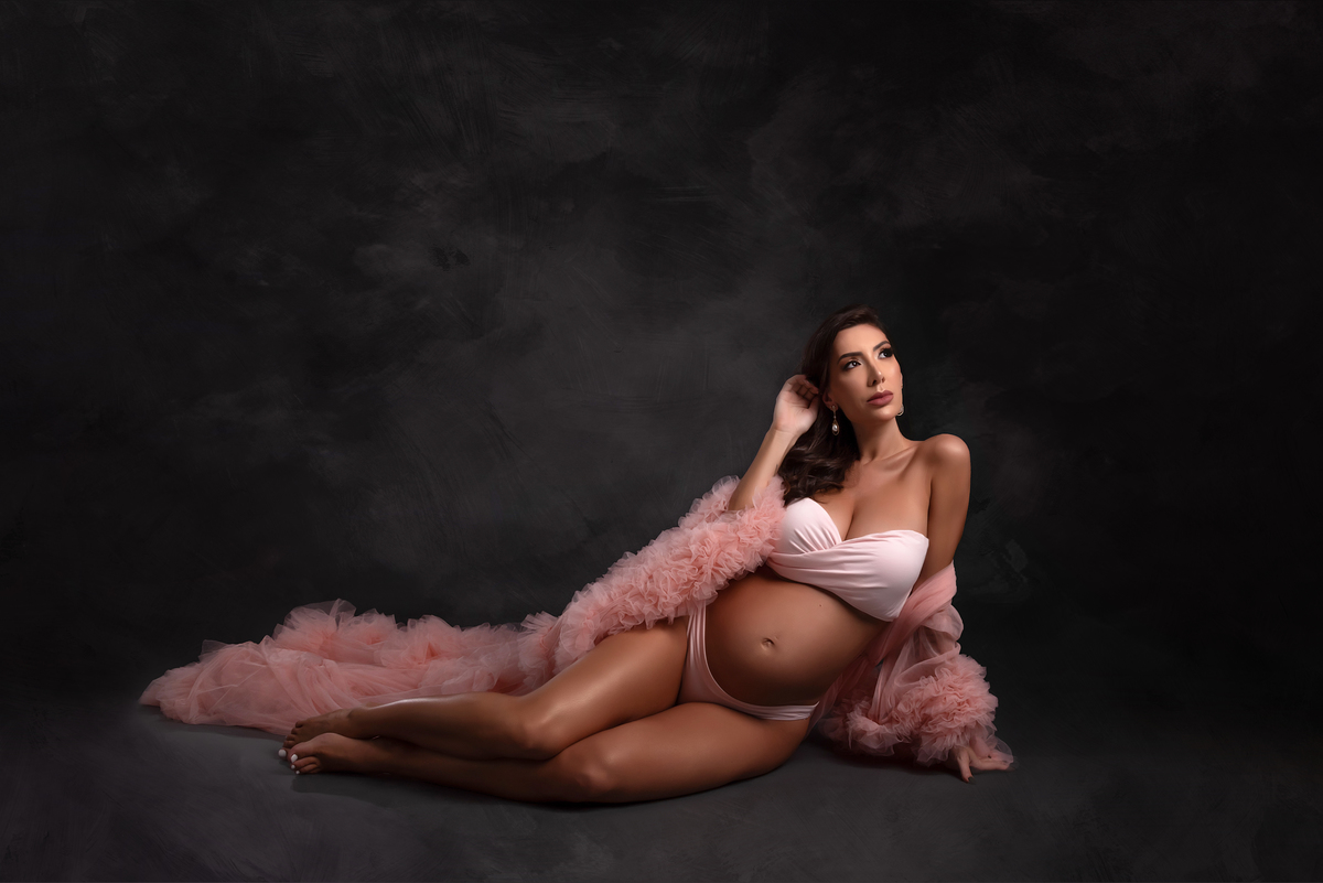 Ensaio gestante luxo fashion Estudio Thais Castro