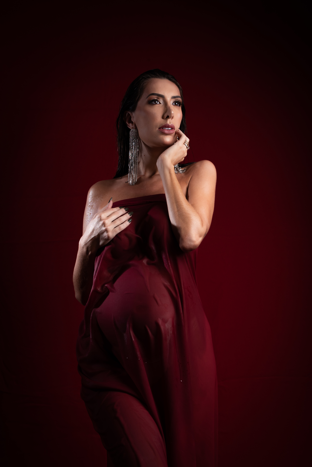 Ensaio gestante luxo fashion Estudio Thais Castro