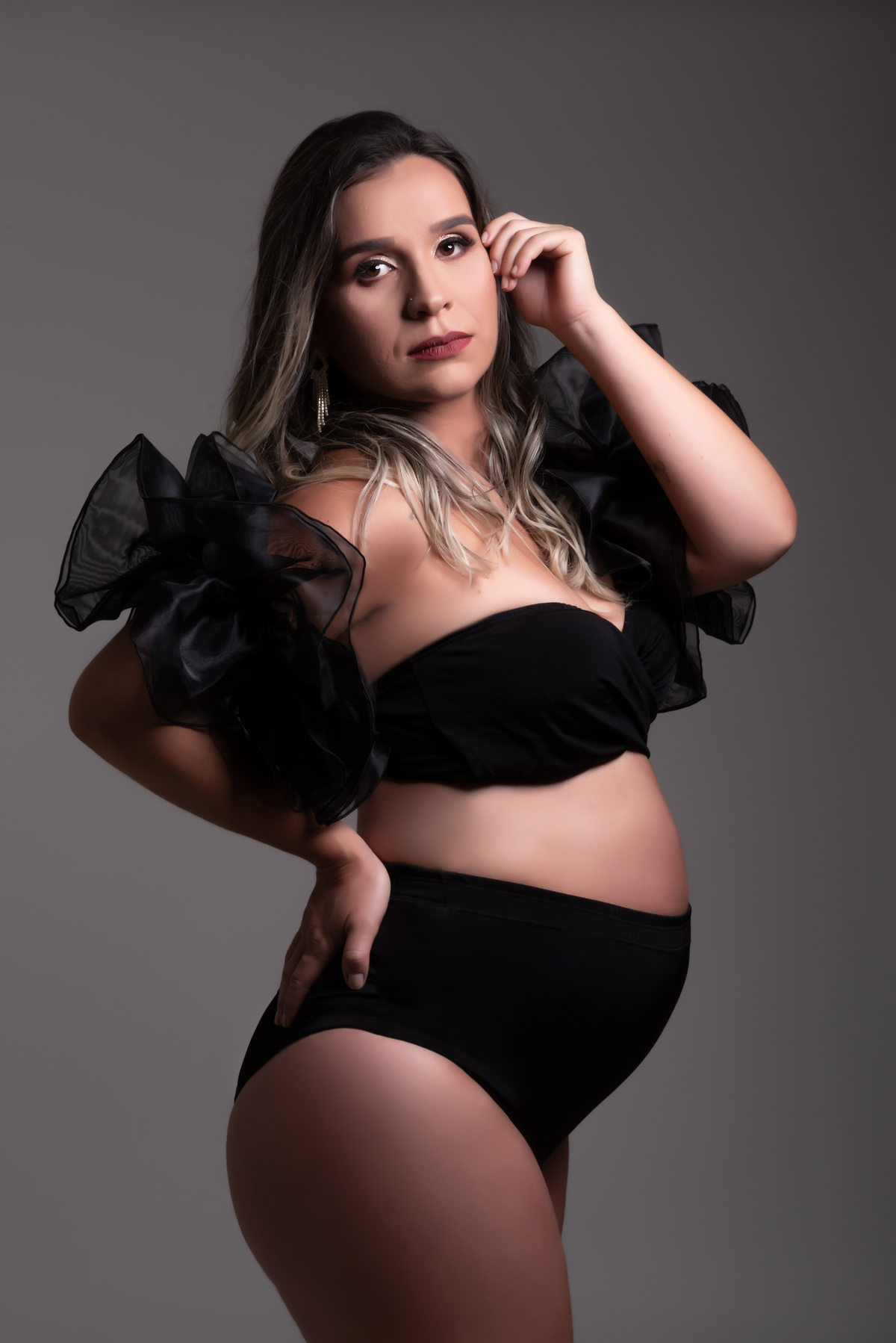 Ensaio gestante luxo fashion Estudio Thais Castro