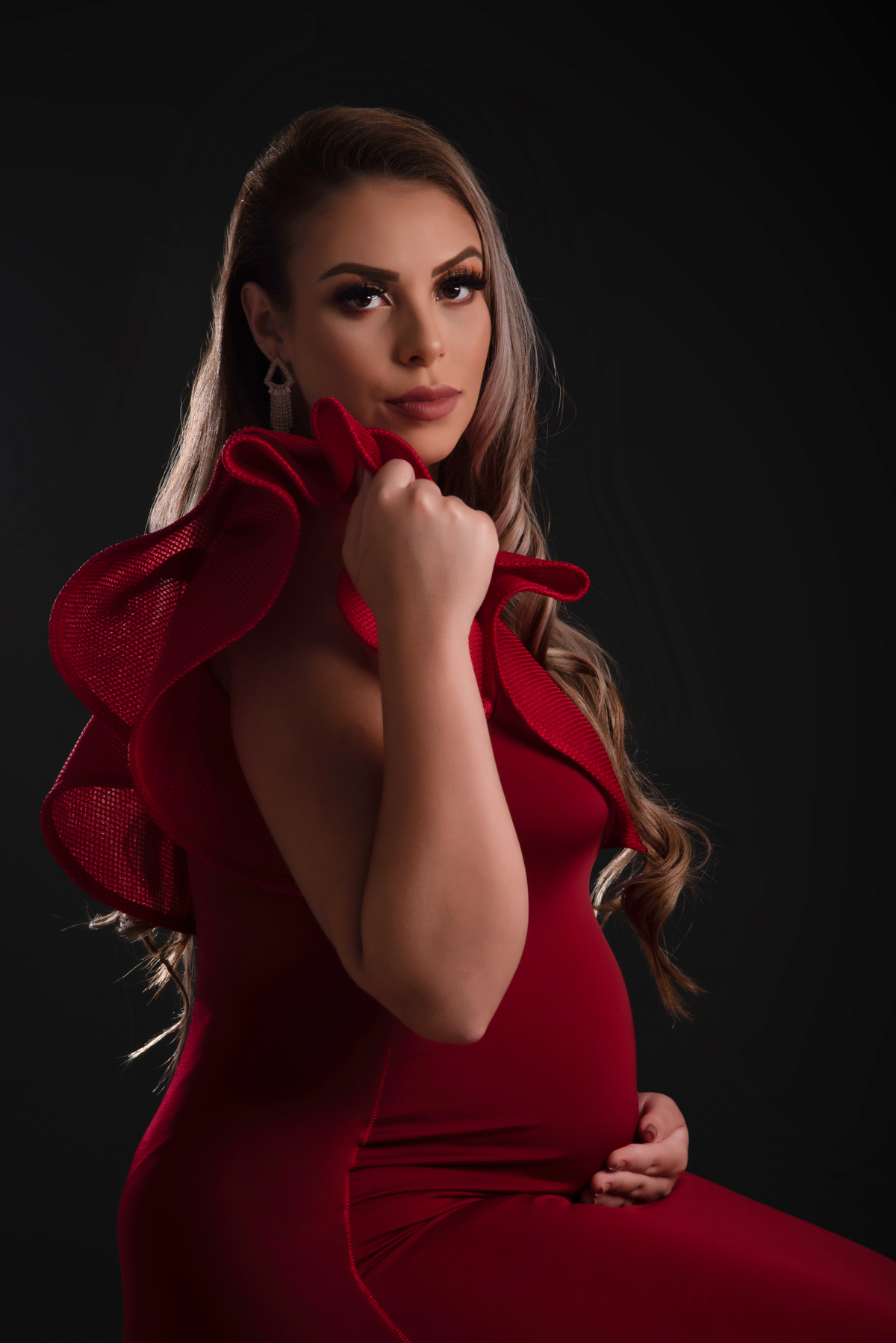 Ensaio gestante luxo fashion Estudio Thais Castro