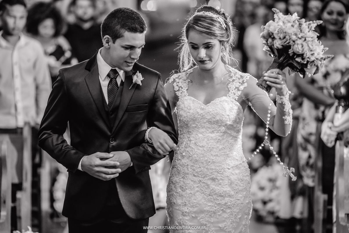 Casamento - Flávia Araújo - Ítalo Crawford - Igreja Matriz de Santo Antônio - Curvelo MG - Casando no Interior