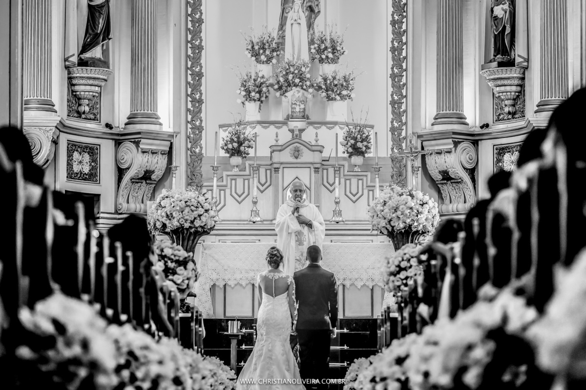 Casamento - Flávia Araújo - Ítalo Crawford - Igreja Matriz de Santo Antônio - Curvelo MG - Casando no Interior