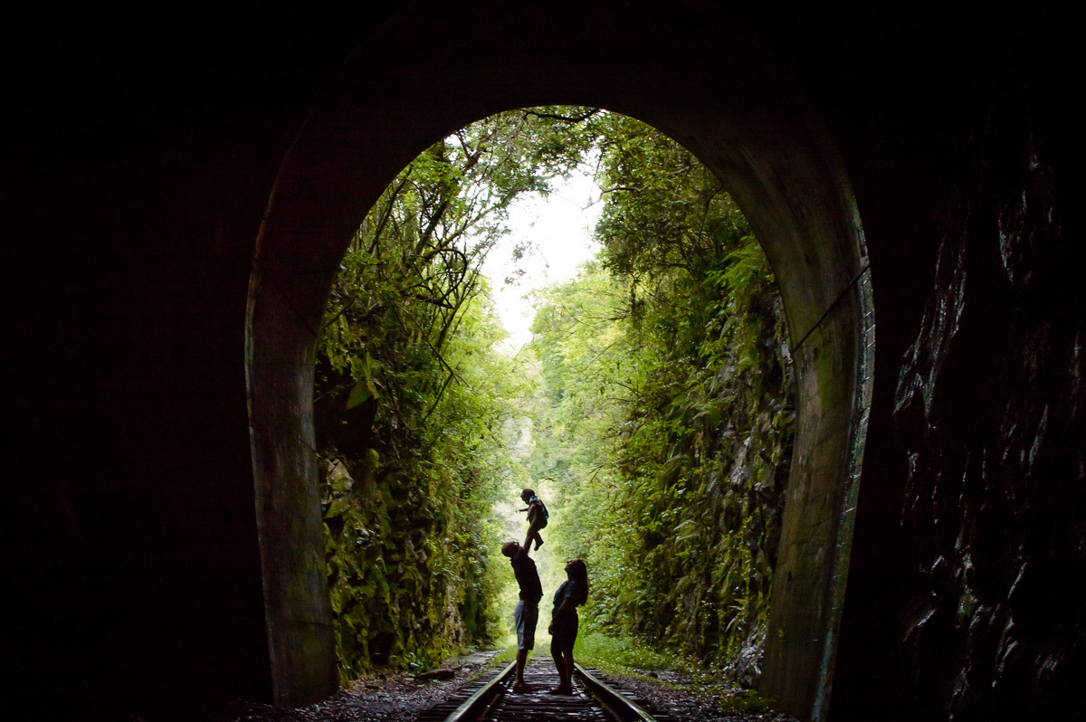 tunel do trem fotos em familia 
