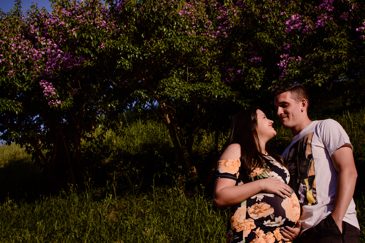 Ale e gabe felizes a espera de sua filha 