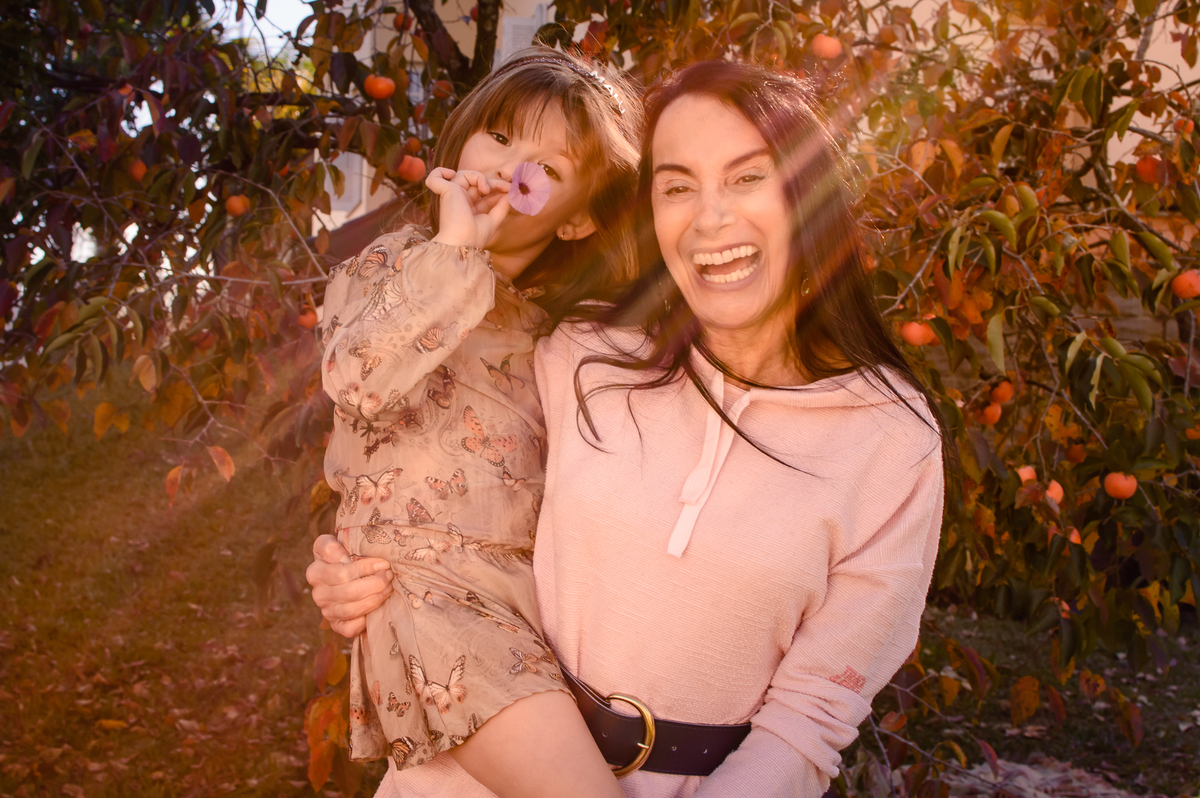 mãe e filha em ensaio 