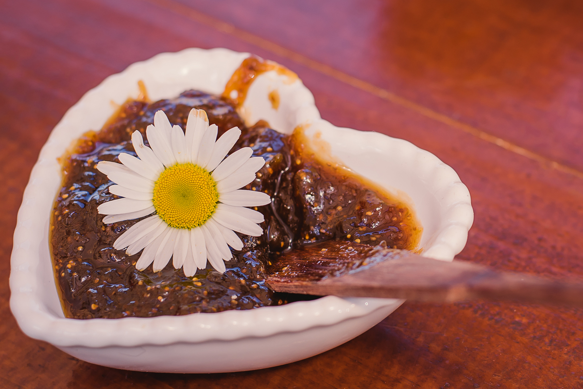 delicadeza flor geléia comida 