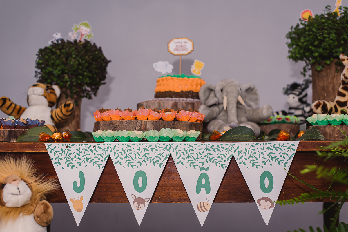 decoração urso doces torta aniversário 