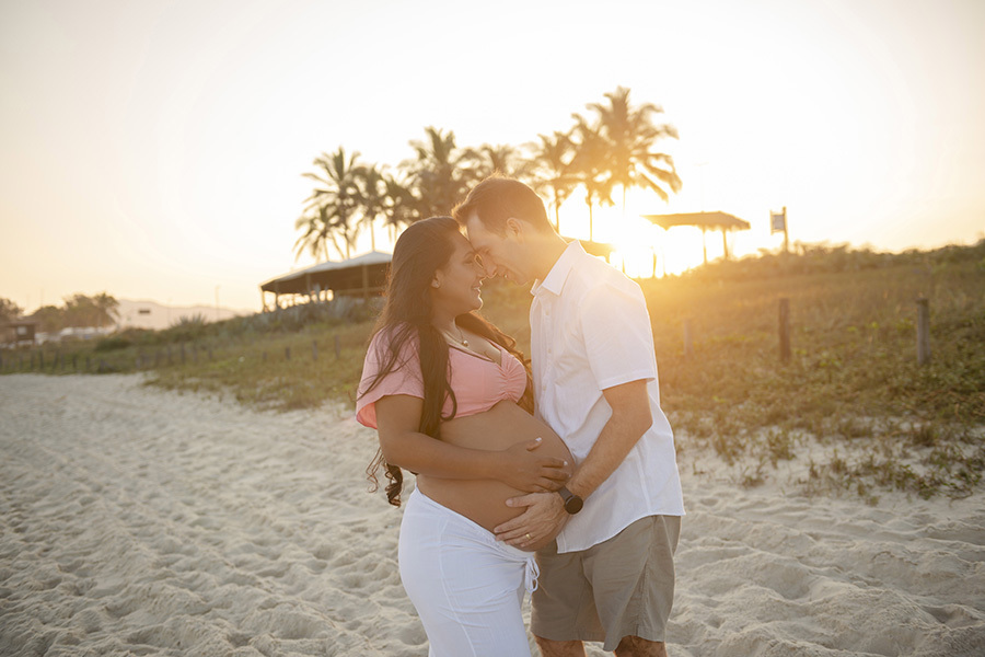 ensaio gestante na praia da barra da tijuca