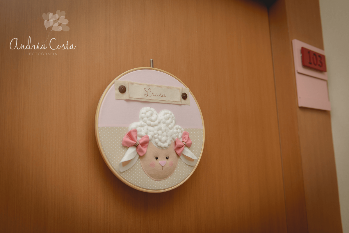 enfeite da porta da maternidade no Rio de Janeiro, por Andréa Costa