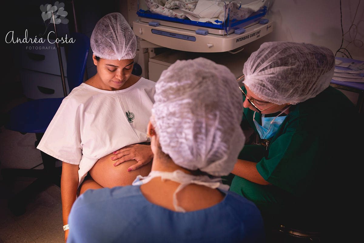 Mamãe esperando o nascimento da Maria Fernanda, por Andréa Costa