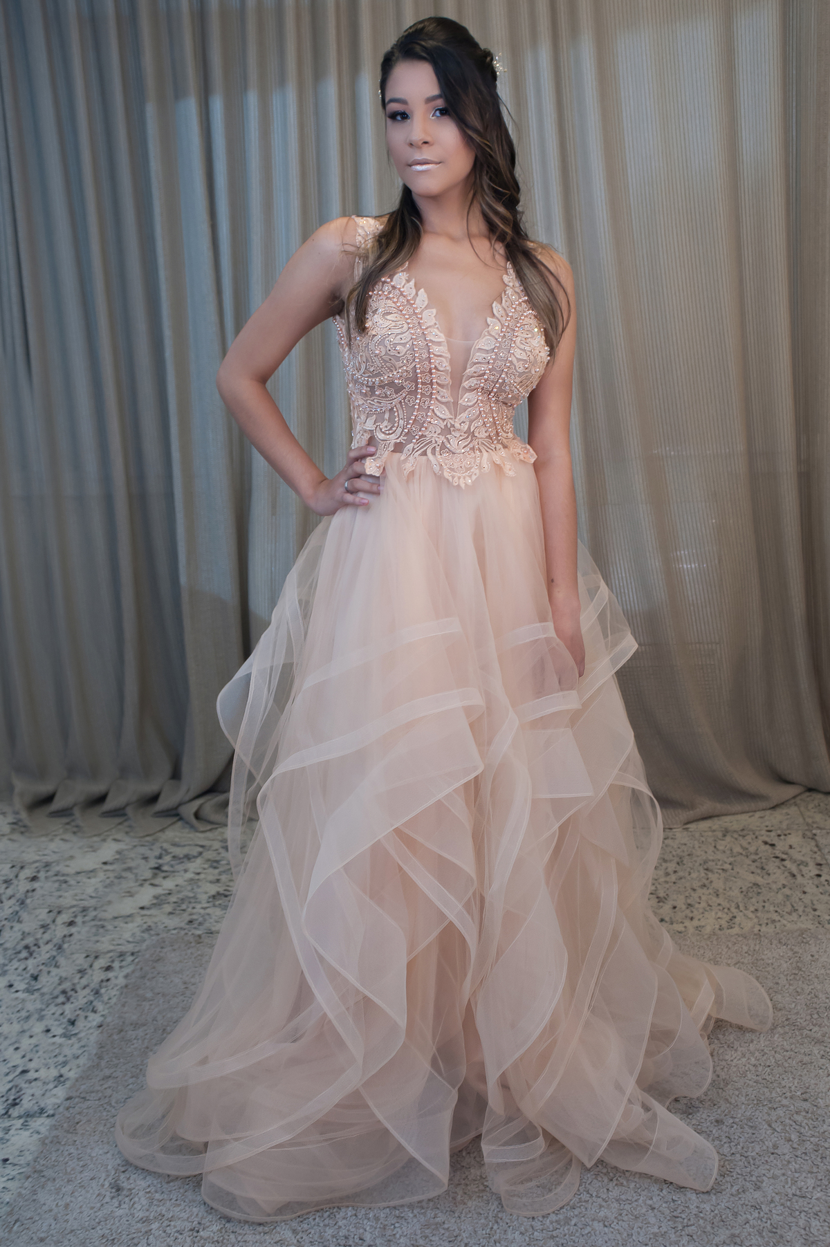O que dizer deste vestido, me fale o que você achou lindo não?