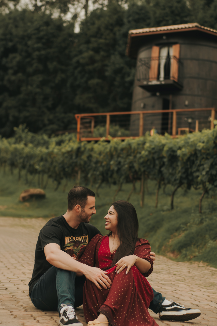 Ensaio casal, pré wedding na vinícola Quinta do Olivardo, São Roque SP