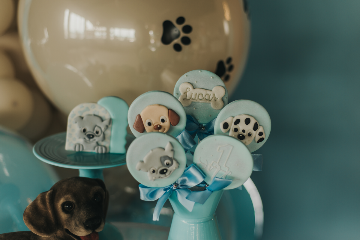 Aniversário infantil, 1 ano, tema cachorro, decoração em São Roque - SP