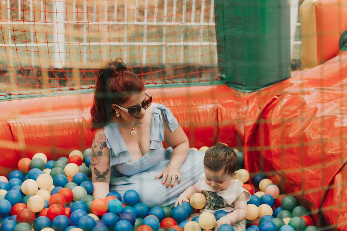 Aniversário infantil, festa 1 ano, tema cachorro, piscina de bolinha e diversão em São Roque - SP