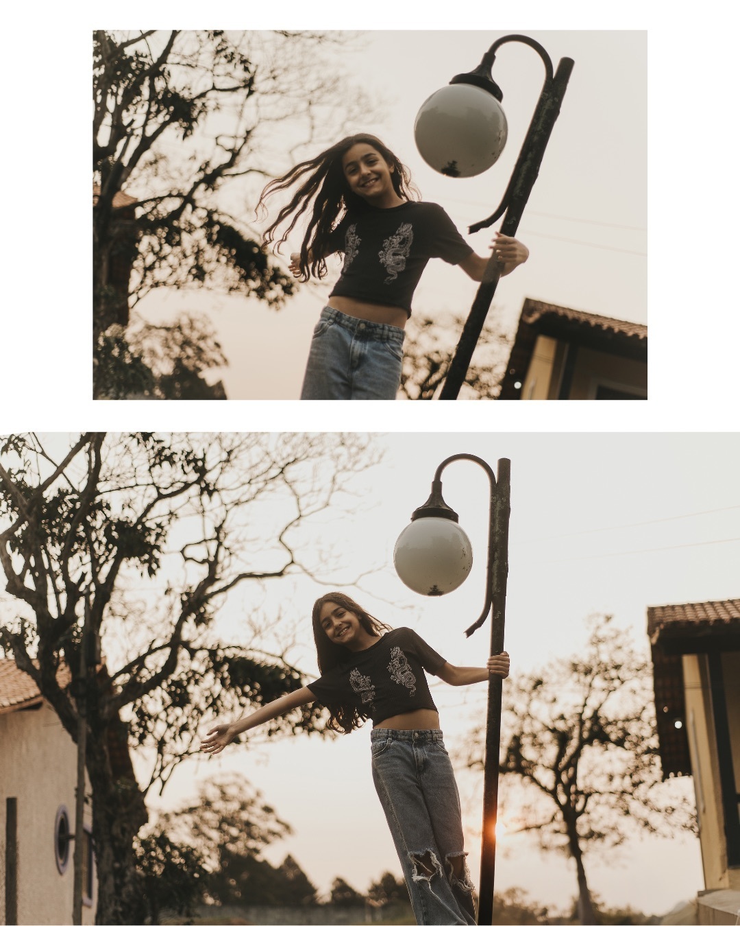 Ensaio infantil, pôr do sol, ensaio fotográfico em São Roque - SP