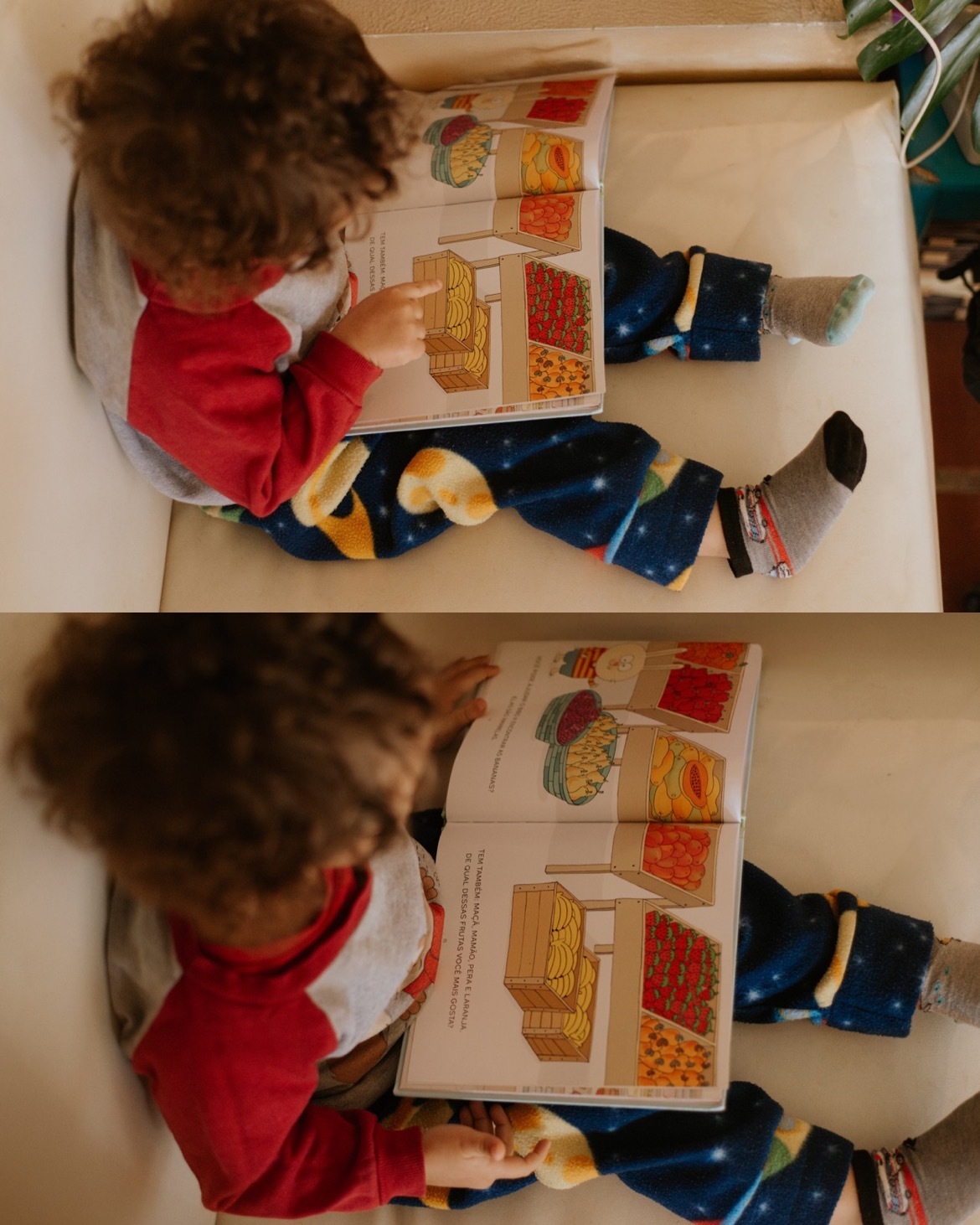 ensaio infantil em casa em São Roque SP / Livros / infância livre 