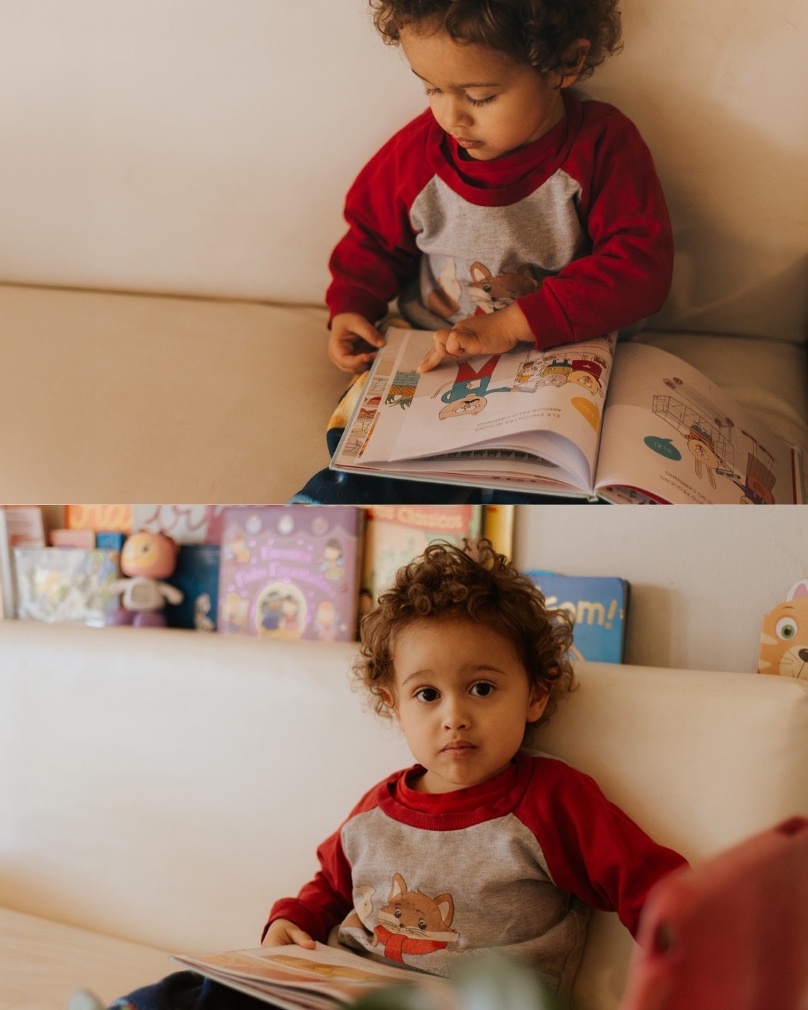 ensaio infantil em casa em São Roque SP / Livros / infância livre 