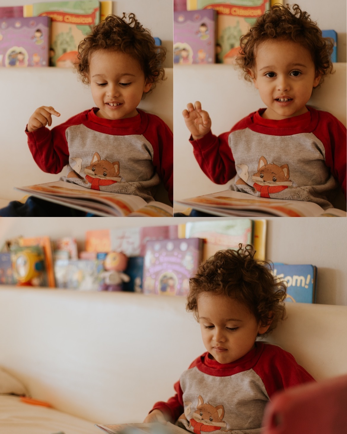 ensaio infantil em casa em São Roque SP / Livros / infância livre 