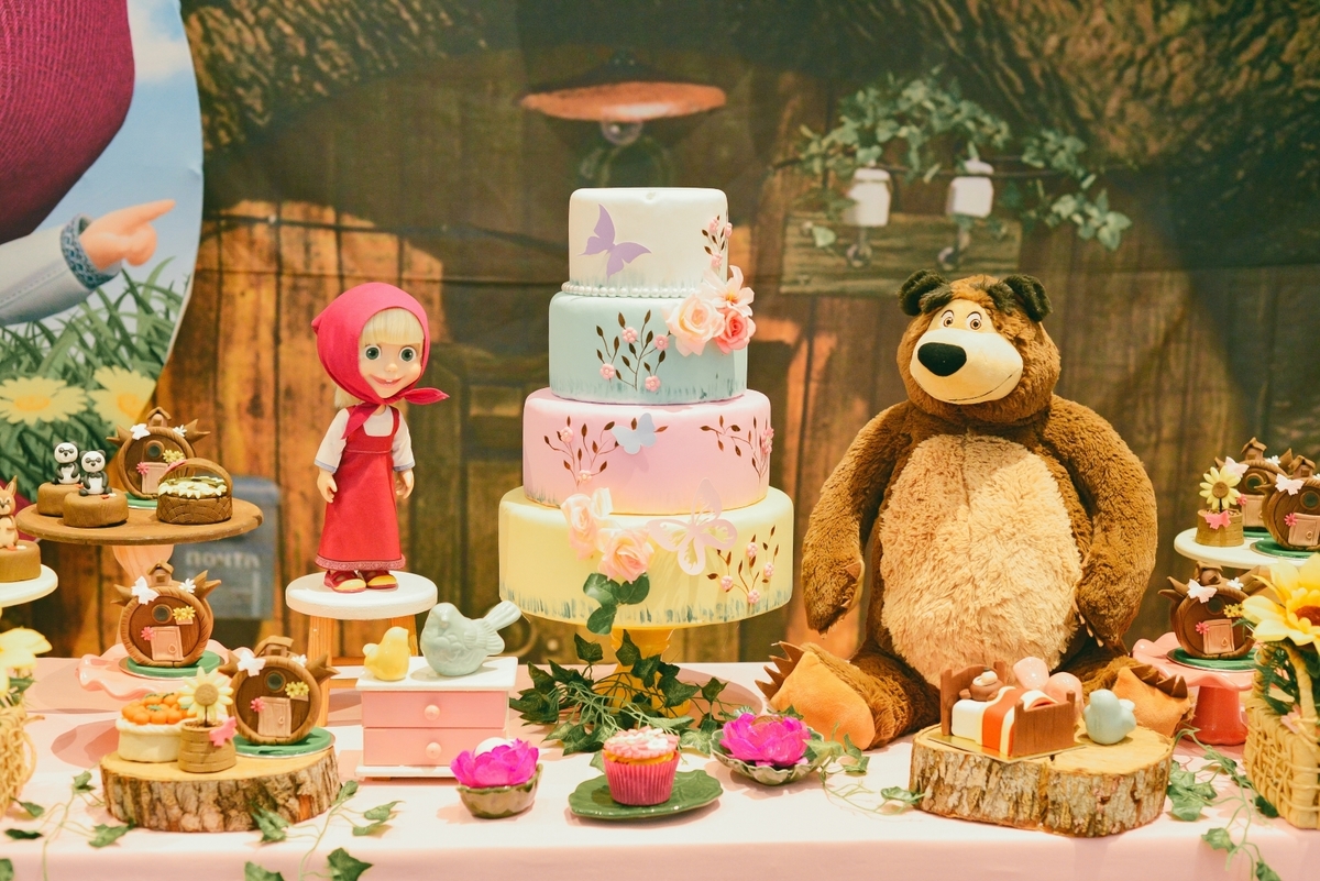 Cobertura aniversário infantil | Tema Masha e o Urso | Decoracao de festa infantil |  |Sao Roque SP