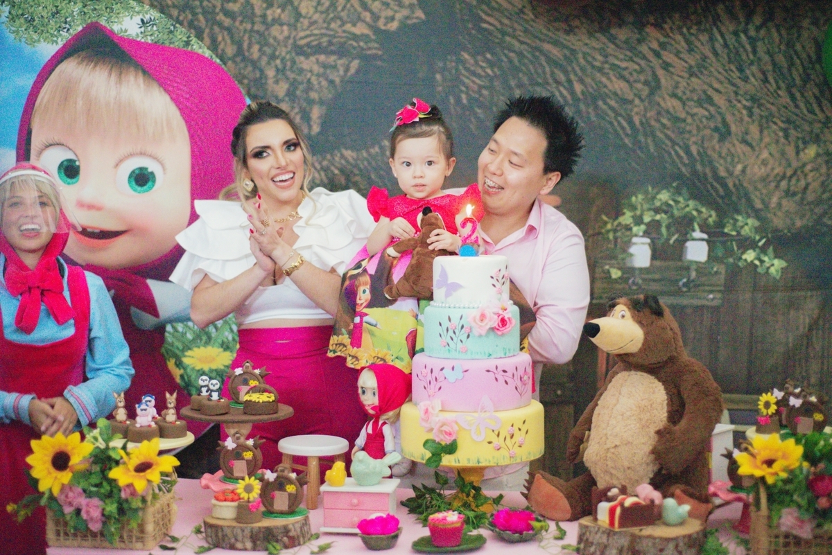 Cobertura aniversário infantil | Tema Masha e o Urso | Decoracao de festa infantil |  |Sao Roque SP
