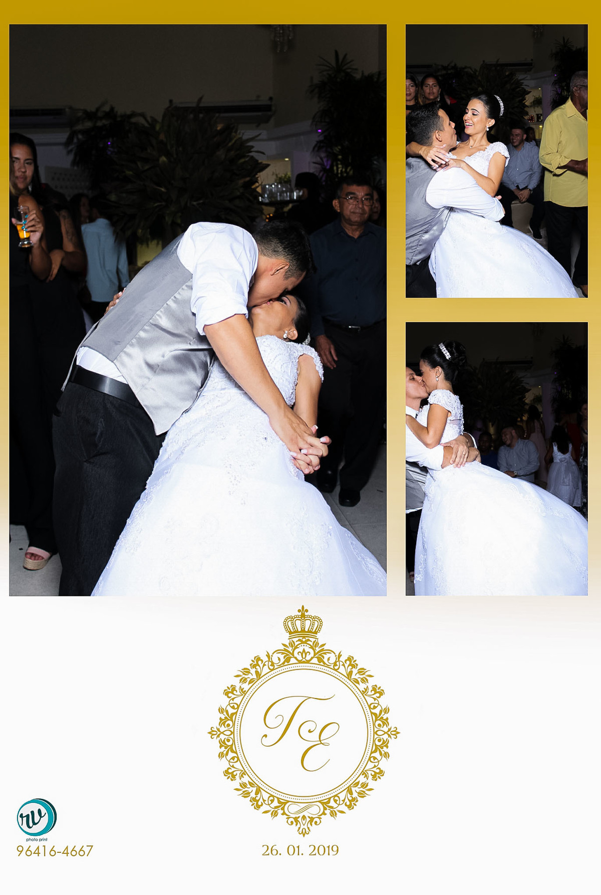 beijo e abraço dos noivos